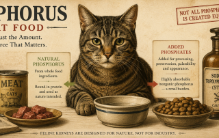 Illustration of phosphorus sources in cat food